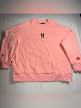 Team Liquid x Demon Slayer Nezuko Pink Crewneck Sweatshirt Medium Missing Collar